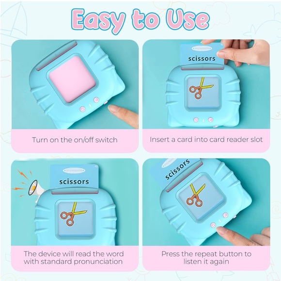 PINK 224 Sight Words Talking Flash Cards - Picture 11 of 15